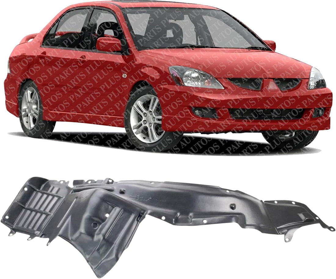 Front Fender Liner Right Passenger Side Direct Replacement Compatible With 2002-2004 Mitsubishi Lancer MI1249106 MR539630