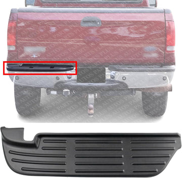 Rear Bumper Face Bar Step Pad Molding Plastic Left Driver Side Direct Replacement Compatible With 1999-2007 Ford F-Series Super Duty FO1191113 F81Z17B807AA