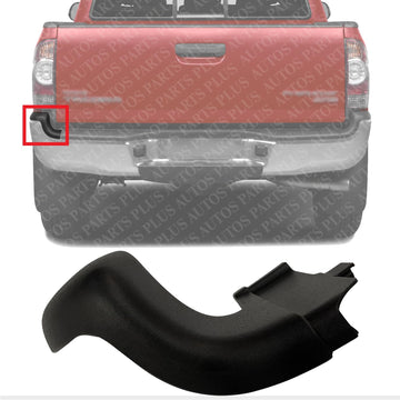 AUTOS PARTS PLUS Rear Bumper End Cap Left Driver Side Direct Replacement Compatible With 2005-2015 Toyota Tacoma TO1146100 5216404021