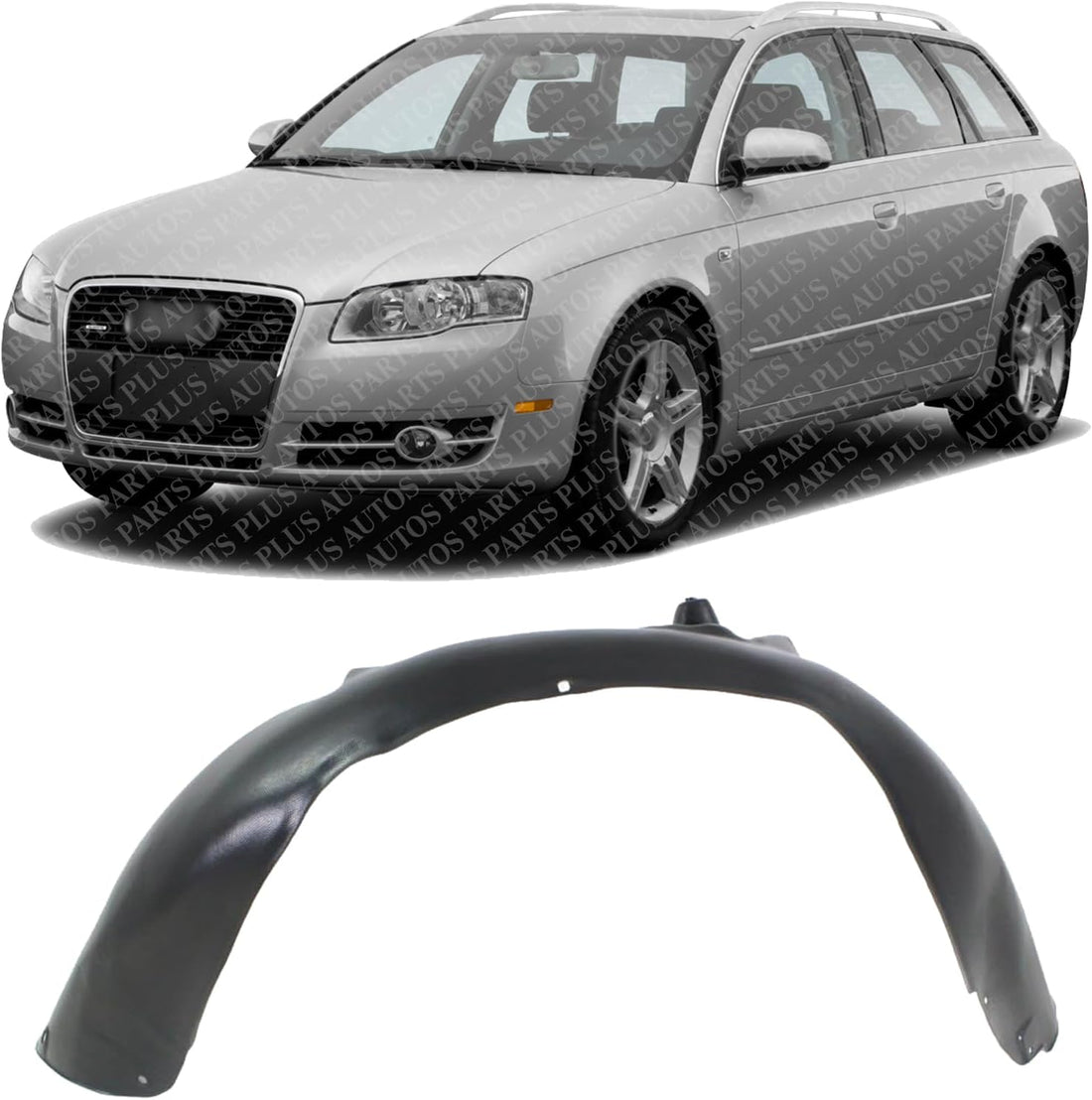 Front Fender Liner Left Driver Side Direct Replacement Compatible With 2002-2005 Audi A4 AU1248105 8E0821171B