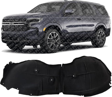 Front Fender Liner Left Driver Side Direct Replacement Compatible With 2021-2024 Chevrolet Suburban/Tahoe GM1248311 84856823