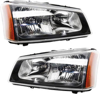 Set Of 2 Front Head Light Assembly Left Driver & Right Passenger Side Direct Replacement Compatible With 2003-2006 Chevrolet Silverado GM2503224 GM2502224 10396913-PFM