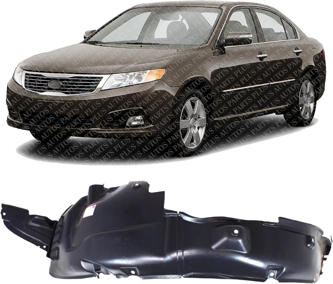 Front Section Fender Liner Left Driver Side Direct Replacement Compatible With 2009-2010 Kia Optima KI1248116 868112G500