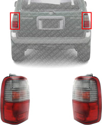 Set of 2 Tail Light Assembly Left Driver & Right Passenger Side Direct Replacement Compatible With 1997-2000 Toyota 4Runner TO2801123 TO2800123 8155035210 8156035121