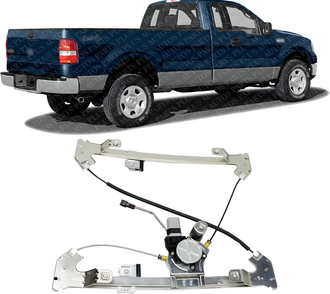 Rear Power Window Regulator with Moter Right Passenger Side Direct Replacement Compatible with 2004-2008 Ford F-150/2006-2008 Lincoln Mark LT FO1551126 6L3Z1627000AA