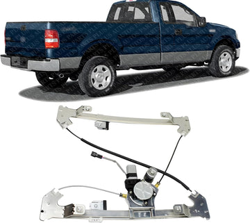 Rear Power Window Regulator with Moter Right Passenger Side Direct Replacement Compatible with 2004-2008 Ford F-150/2006-2008 Lincoln Mark LT FO1551126 6L3Z1627000AA