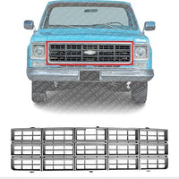 AUTOS PARTS PLUS Front Grille Dark Argent Shell & Black Insert Direct Replacement Compatible With 1977-1980 Chevrolet C-K Series GM1200114 14004752