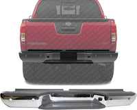 Rear Step Bumper Face Bar Chrome Steel Direct Replacement Compatible With 2013-2021 Nissan Frontier NI1103127 850109BF0B-PFM