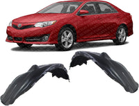 Set Of 2 Front Fender Liner Plastic Left Driver & Right Passenger Side Direct Replacement Compatible With 2012-2014 Toyota Camry TO1249160 TO1248160 5387506120 5387606120
