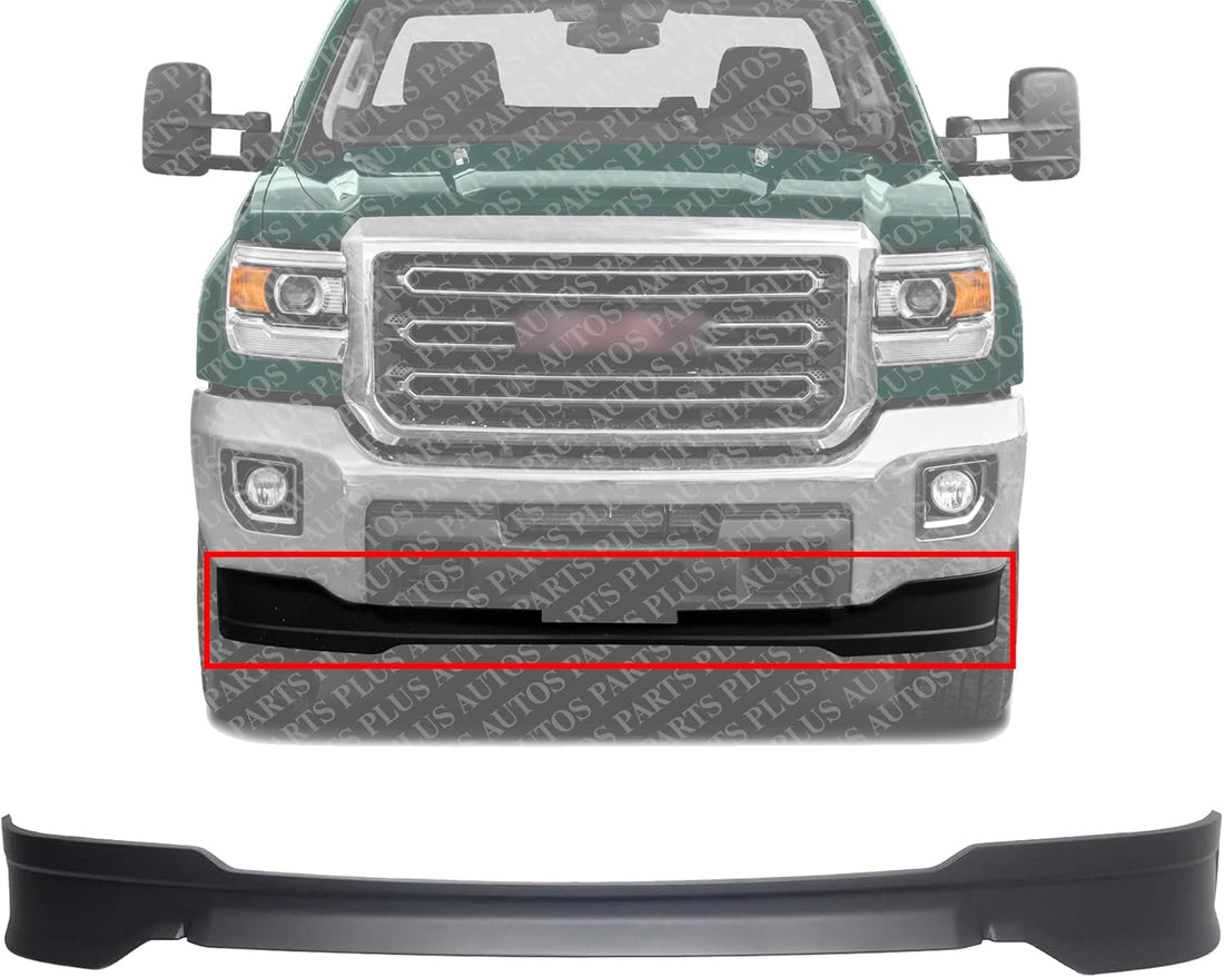 Front Bumper Lower Valance Air Deflector Textured Direct Replacement Compatible With 2015-2019 GMC Sierra 2500 HD 3500 HD GM1095202 23320648