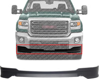 Front Bumper Lower Valance Air Deflector Textured Direct Replacement Compatible With 2015-2019 GMC Sierra 2500 HD 3500 HD GM1095202 23320648