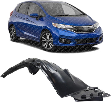 Front Fender Liner Right Passenger Side Direct Replacement Compatible With 2018-2020 Honda Fit HO1249181 74100T5RA40