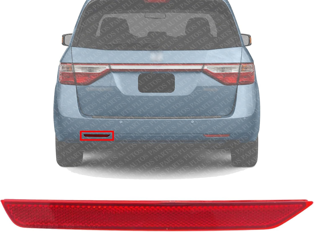 Rear Bumper Reflector Left Driver Side Direct Replacement Compatible With 2011-2017 Honda Odyssey HO1184100 33555TK8A01