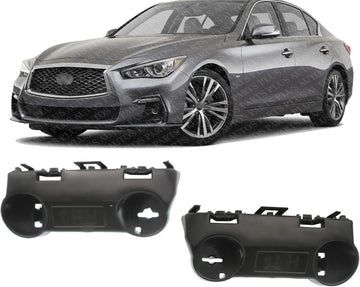 Set of 2 Front Fender Support Bracket Left Driver & Right Passenger Side Direct Replacement Compatible with 2014-2023 Infiniti Q50 IN1245101 IN1244101 620454GA0A 620444GA0A