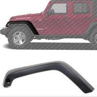 Front Fender Flare Primed Left Driver Side Direct Replacement Compatible With 2007-2018 Jeep Wrangler CH1268108 5KC87TZZAJ 5KC87TZZAH