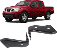 Set of 2 Front Bumper Stay Bracket Steel Right Passenger & Left Driver Side Direct Replacement Compatible with 2005-2019 Nissan Frontier NI1042100 NI1043100 62215ZL00B 62214ZL00B