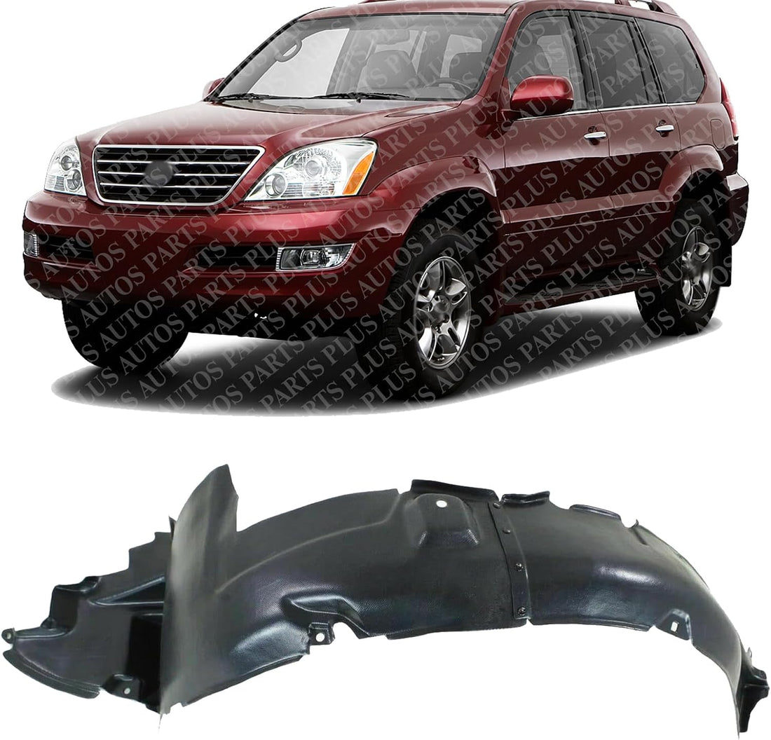 Front Fender Liner Left Driver Side Direct Replacement Compatible With 2003-2009 Lexus GX470 LX1250115 5387660051