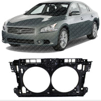 Front Radiator Support Plastic With Steel Direct Replacement Compatible With 2009-2014 Nissan Maxima / 2010-2013 Altima NI1225185 625009N00A