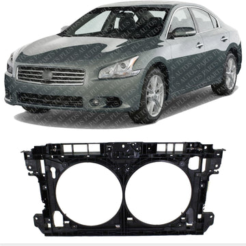 Front Radiator Support Plastic With Steel Direct Replacement Compatible With 2009-2014 Nissan Maxima / 2010-2013 Altima NI1225185 625009N00A