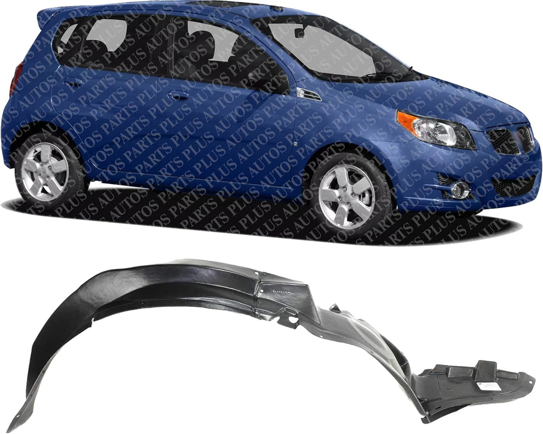 Front Fender Liner Right Passenger Side Direct Replacement Compatible With 2005-2010 Pontiac G6 GM1249174 20815093