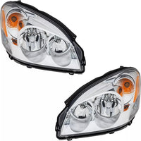 Set Of 2 Front Head Light Assembly Left Driver & Right Passenger Side Direct Replacement Compatible With 2006-2011 Buick Lucerne GM2503277 GM2502277 25974774 25974773