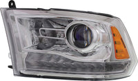 Front Head Light Assembly Left Driver Side Direct Replacement Compatible With 2013-2015 Ram 1500 2500 3500 CH2502244 68093217AB