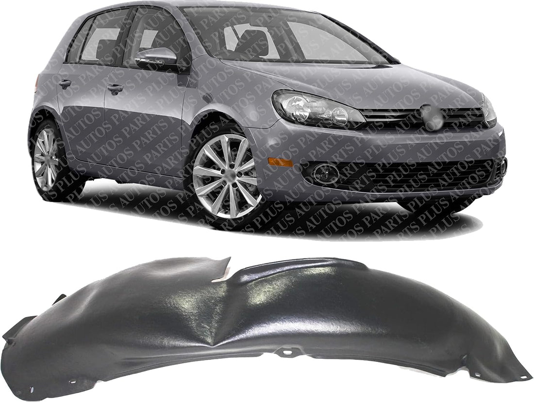 Front Fender Liner Rear Section Right Passenger Side Direct Replacement Compatible With 2010-2014 Volkswagen Golf/GTI VW1249113 5K0805978 5K0805978B