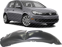 Front Fender Liner Rear Section Right Passenger Side Direct Replacement Compatible With 2010-2014 Volkswagen Golf/GTI VW1249113 5K0805978 5K0805978B