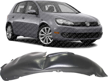 Front Fender Liner Rear Section Right Passenger Side Direct Replacement Compatible With 2010-2014 Volkswagen Golf/GTI VW1249113 5K0805978 5K0805978B