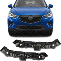 Set Of 2 Front Bumper Cover Retainer Plastic Right Passenger & Left Driver Side Direct Replacement Compatible With 2012-2017 Mazda 5 MA1033109 MA1032109 C513500T1B C513500U1B