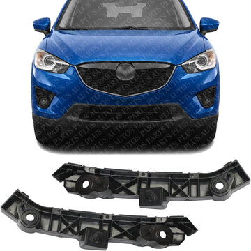 Set Of 2 Front Bumper Cover Retainer Plastic Right Passenger & Left Driver Side Direct Replacement Compatible With 2012-2017 Mazda 5 MA1033109 MA1032109 C513500T1B C513500U1B