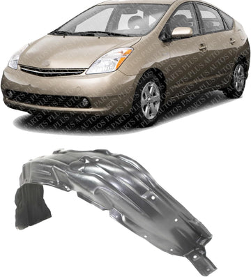Front Fender Liner Left Driver Side Direct Replacement Compatible With 2004-2009 Toyota Prius TO1250116 5387647020