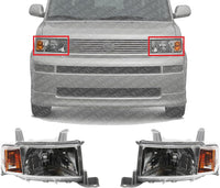 Set Of 2 Front Headlight Lens And Housing Right Passenger & Left Driver Side Direct Replacement Compatible With 2004-2006 Scion XB SC2518101 SC2519101 8117052440 8113052440