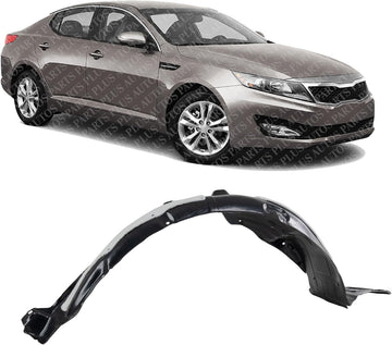 Front Fender Liner Right Passenger Side Direct Replacement Compatible With 2012-2013 Kia Optima KI1249124 868124C100