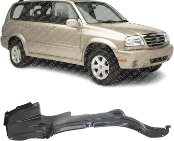 Front Fender Liner Left Driver Side Direct Replacement Compatible With 1999-2005 Suzuki Grand Vitara / 2002-2006 XL-7 SZ1248108 7248265D10
