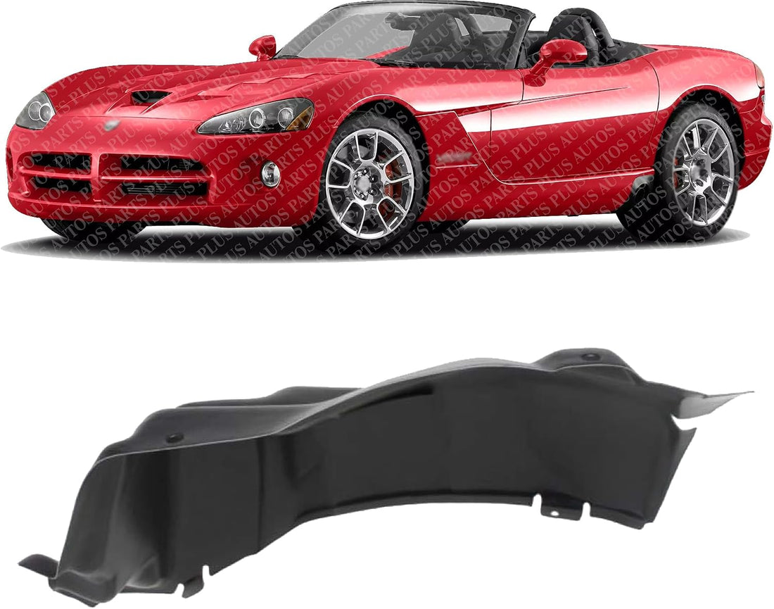 Front Section Fender Liner Left Driver Side Direct Replacement Compatible With 2003-2010 Dodge Viper CH1248148 4865725AB