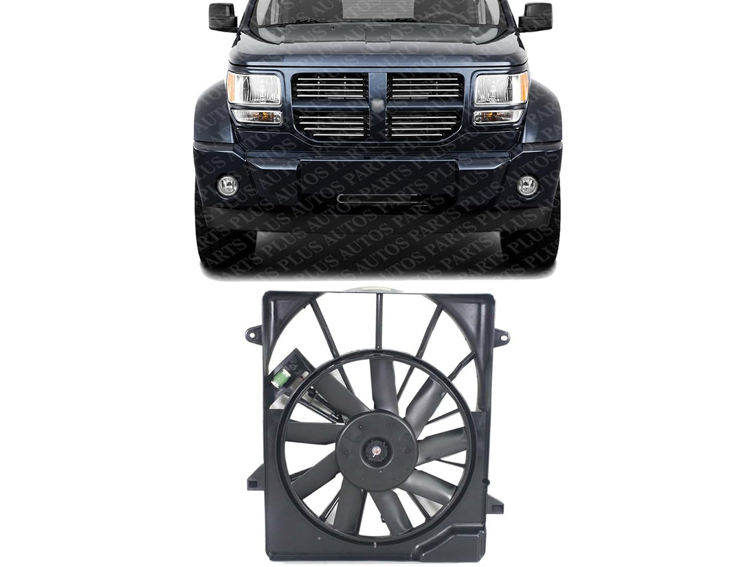 Front Radiator Fan Shroud Assembly Direct Replacement Compatible with 2007-2011 Dodge Nitro CH3115153 68003974AB