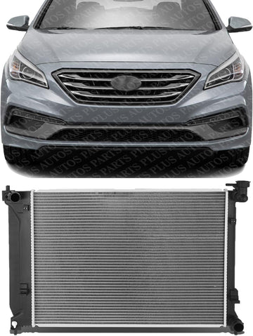 Front Radiator Aluminum Core Direct Replacement Compatible With 2015-2019 Hyundai Sonata HY3010194 25310C2000