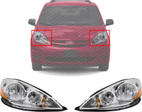 Set Of 2 Front Head Lights Assembly Halogen Right Passenger & Left Driver Side Direct Replacement Compatible With 2006-2010 Toyota Sienna TO2502172 TO2503172 81150AE030 81110AE030