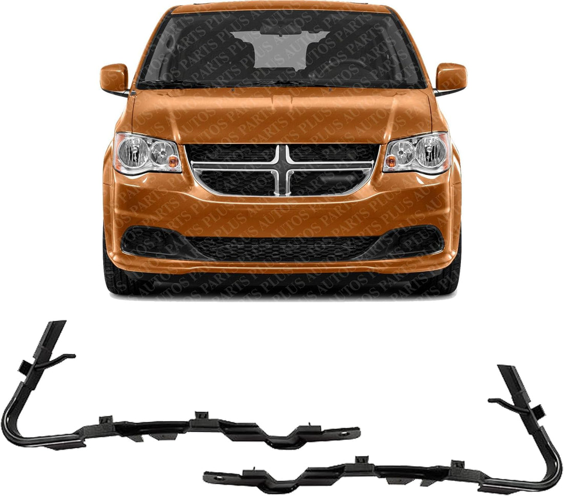 Set Of 2 Front Bumper Retainer Left Driver & Right Passenger Side Direct Replacement Compatible With 2008-2016 Chrysler Town & Country / 2011-2020 Dodge Grand Caravan CH1043120