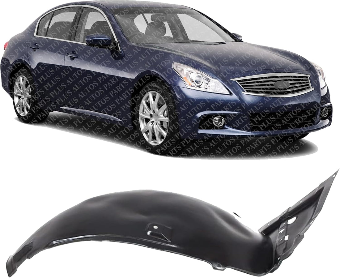 Front Section Fender Liner Right Passenger Side Direct Replacement Compatible With 2008-2012 Infiniti EX35 / 2014-2017 QX50 IN1249110 638441BA0A