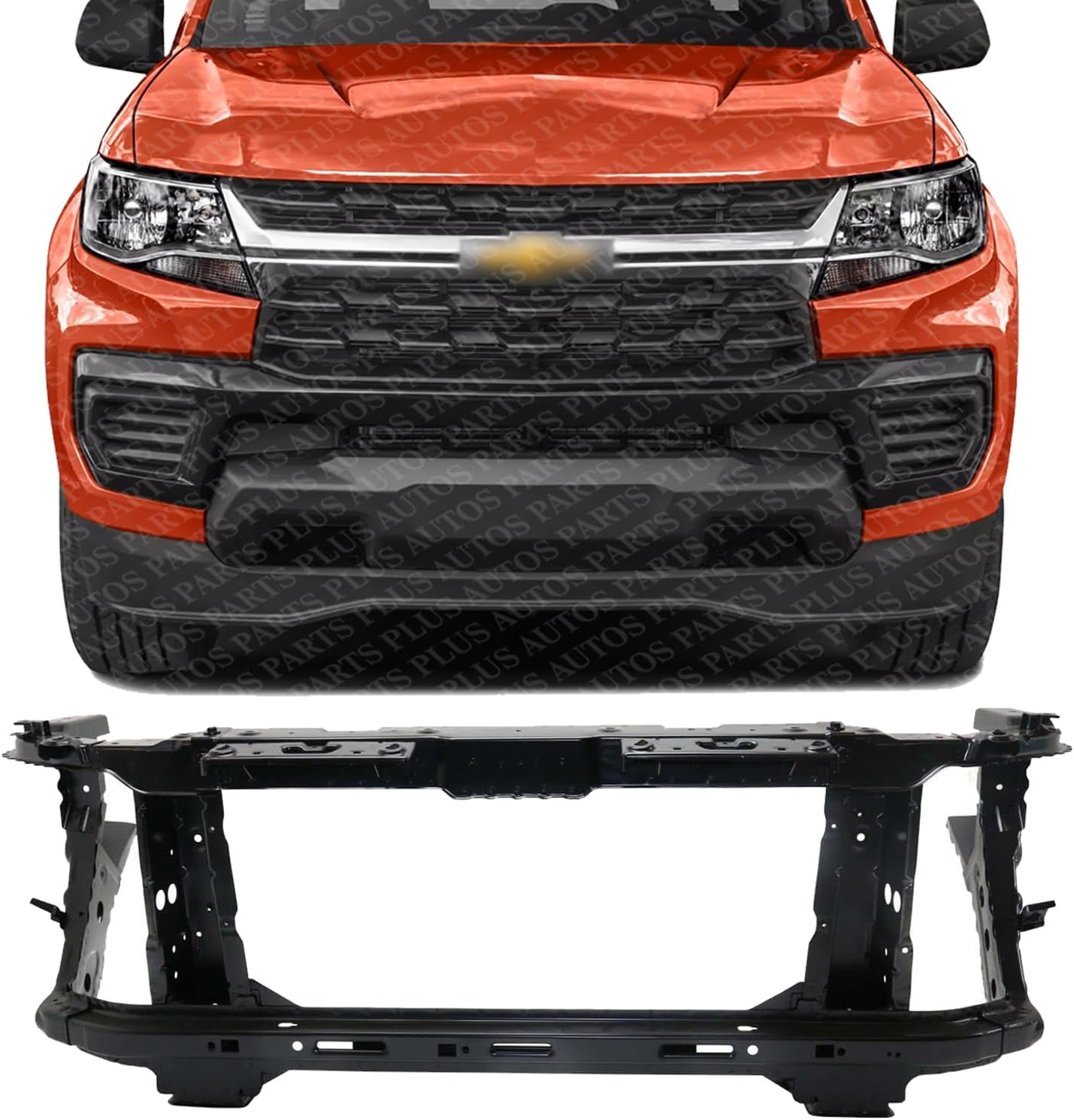 Front Radiator Support Assembly Steel Direct Replacement Compatible With 2015-2022 Chevrolet Colorado/GMC Canyon GM1225323 84023465