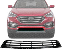 Front Bumper Lower Grille Air Intake Textured Dark Gray Direct Replacement Compatible With 2017-2018 Hyundai Santa Fe Sport HY1036138 865604Z500