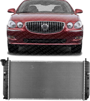 Front Radiator Aluminum Core Direct Replacement Compatible With 2006-2008 Buick Lucerne GM3010492 25772258