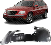 Front Fender Liner Left Driver Side Direct Replacement Compatible With 2004-2008 Chrysler Pacifica CH1248138 4857647AH