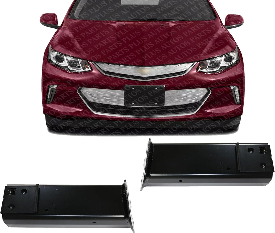 Set of 2 Front Bumper Bracket Left Driver & Right Passenger Side Direct Replacement Compatible with 2016-2019 Chevrolet Volt GM1067205 GM1066205 23200210 23200211