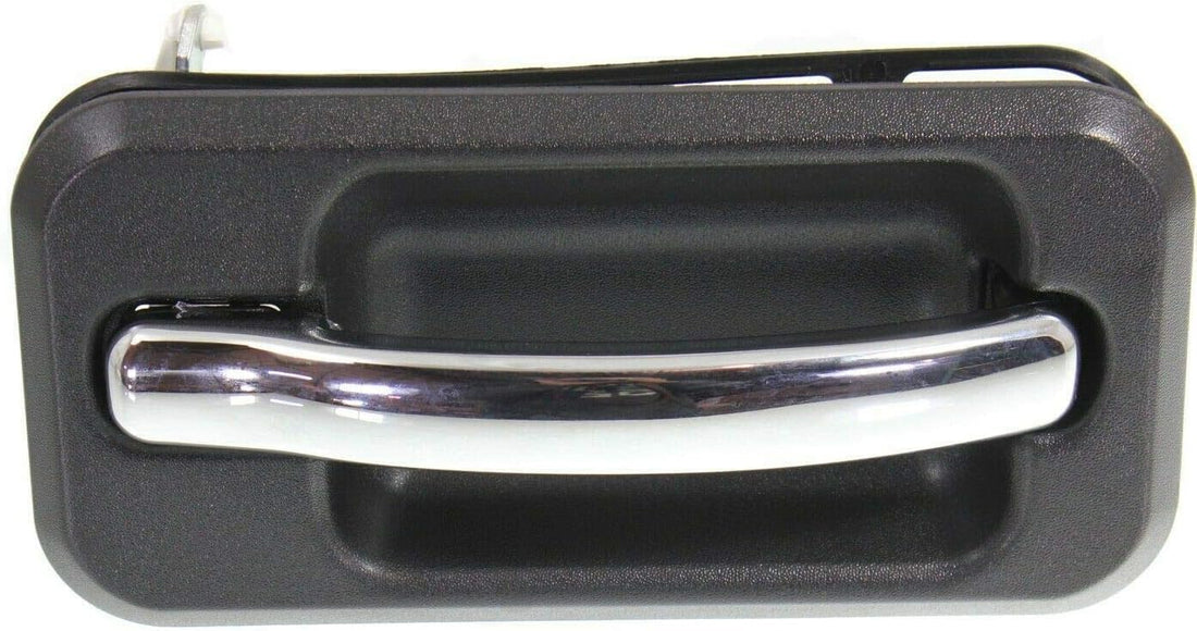 Rear Door Handle Black Bezel with Chrome Lever Right Passenger Side Direct Replacement Compatible with 2003-2009 Hummer H2 HU1521101 25845865