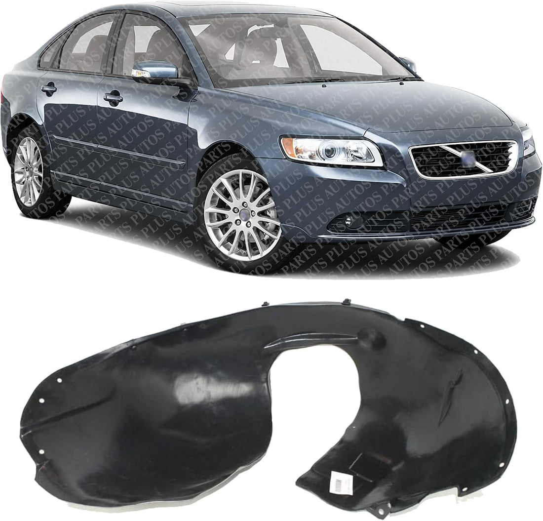 Front Fender Liner Right Passenger Side Direct Replacement Compatible With 2004-2011 Volvo S40 / 2005-2011 V50 VO1251100 306781444