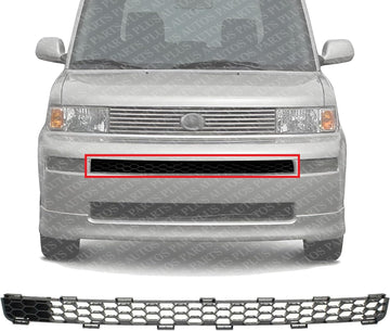 Front Bumper Upper Grille Textured Plastic Direct Replacement Compatible With 2004-2006 Scion XB SC1036100 5311452020