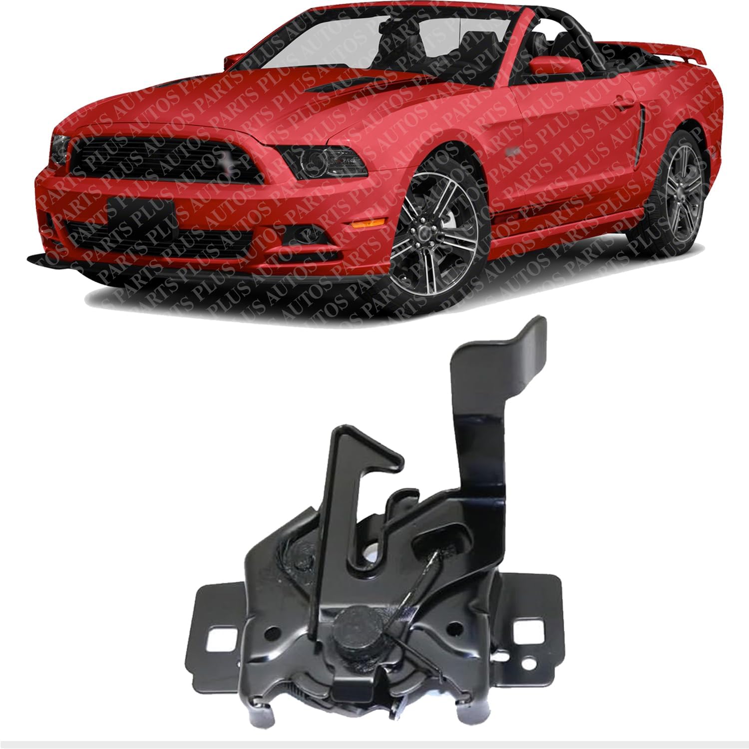 Hood Latch Steel Direct Replacement Compatible With 2010-2014 Ford Mustang FO1234127 AR3Z16700A